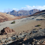 Cesta mezi Montaña Blanca a Montaña Rajada